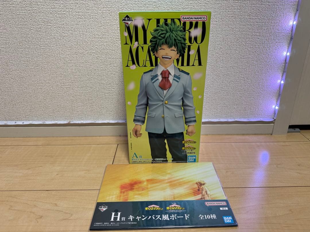 僕のヒーローアカデミア 一番くじ 緑谷出久 A賞 キャンパス風ボード付き