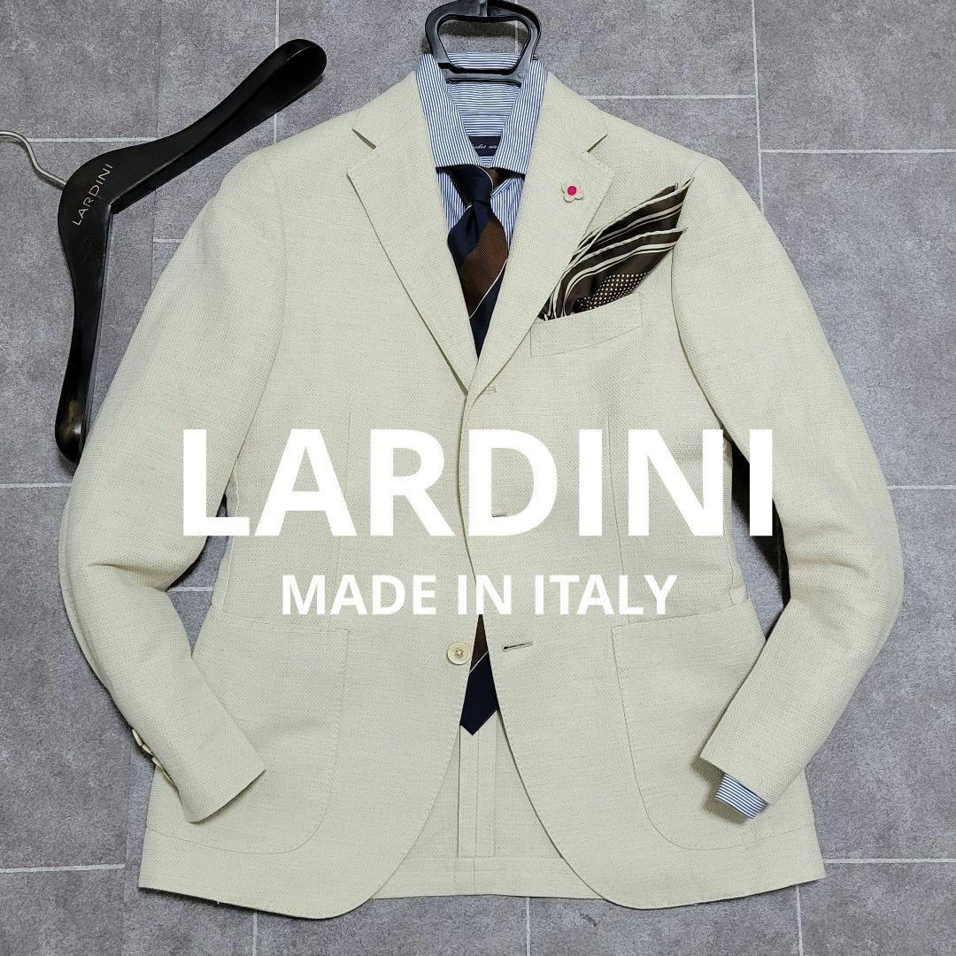 ★龍さん様 LARDINI 春夏 麻 混 超高級 テーラードジャケット