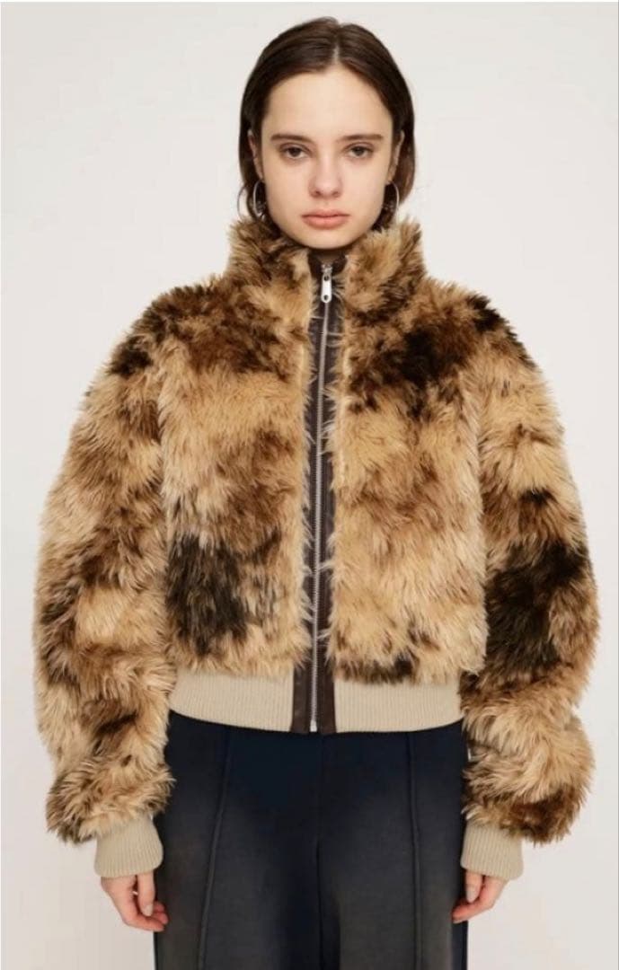 【SLY】CURLY BOA CROP BZ / ベージュ