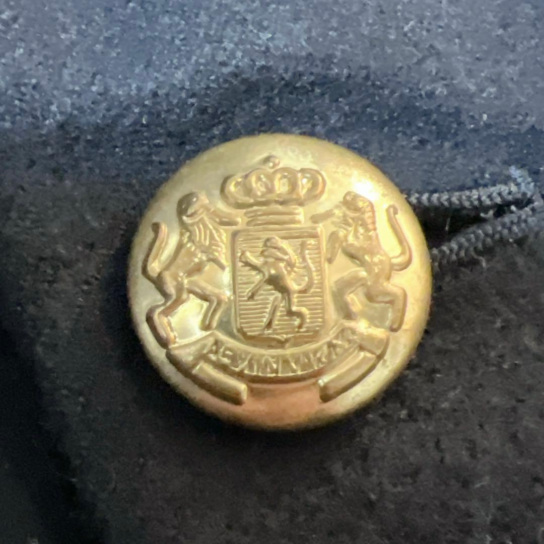 【美品】シップス SHIPS 紺ブレ 金ボタン ダブル ウール ジャケット M