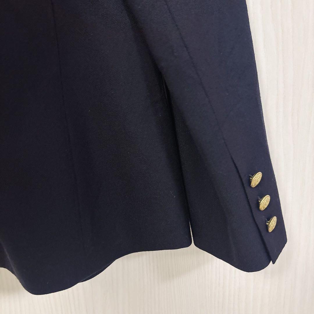美品★イーストボーイ 紺ブレザー 金ボタン ジャケット 9号 エンブレム