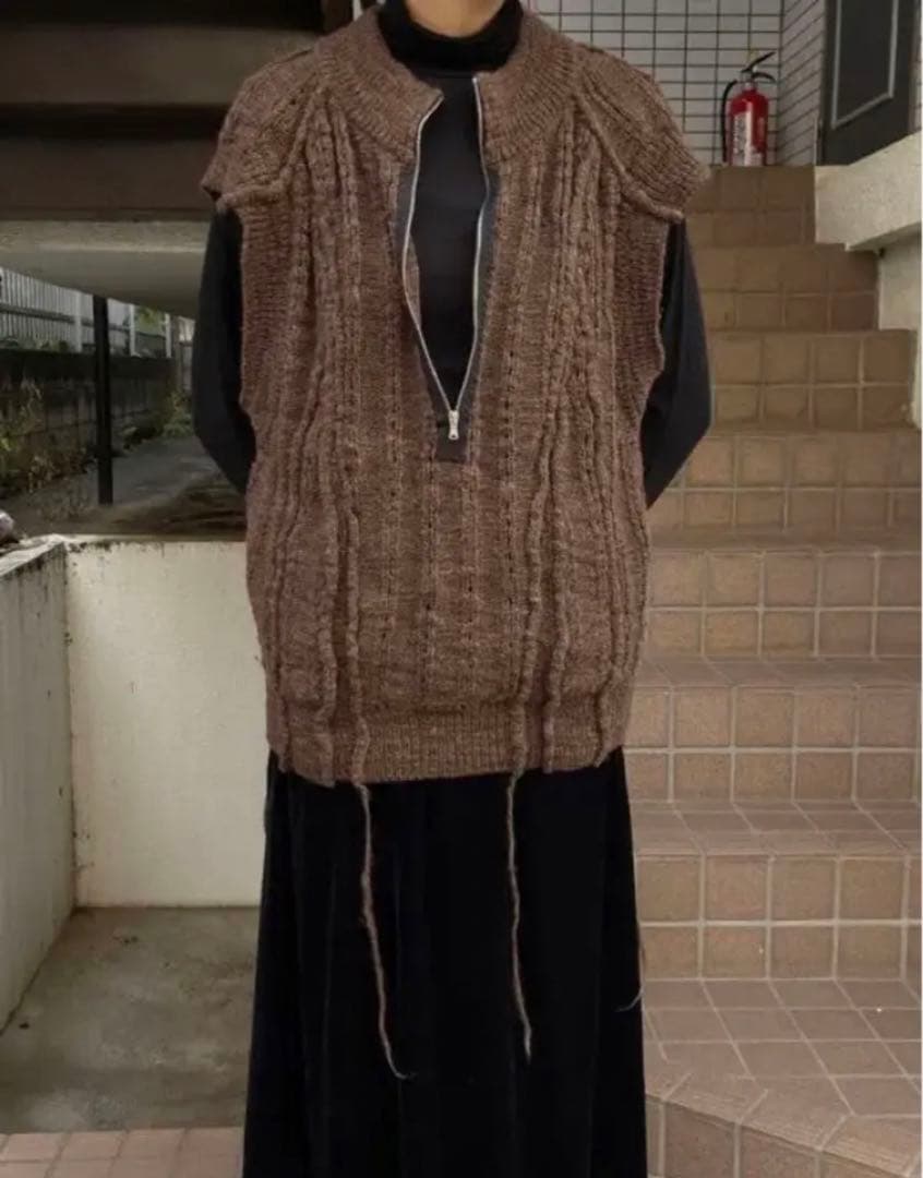photocopieu ニットベスト