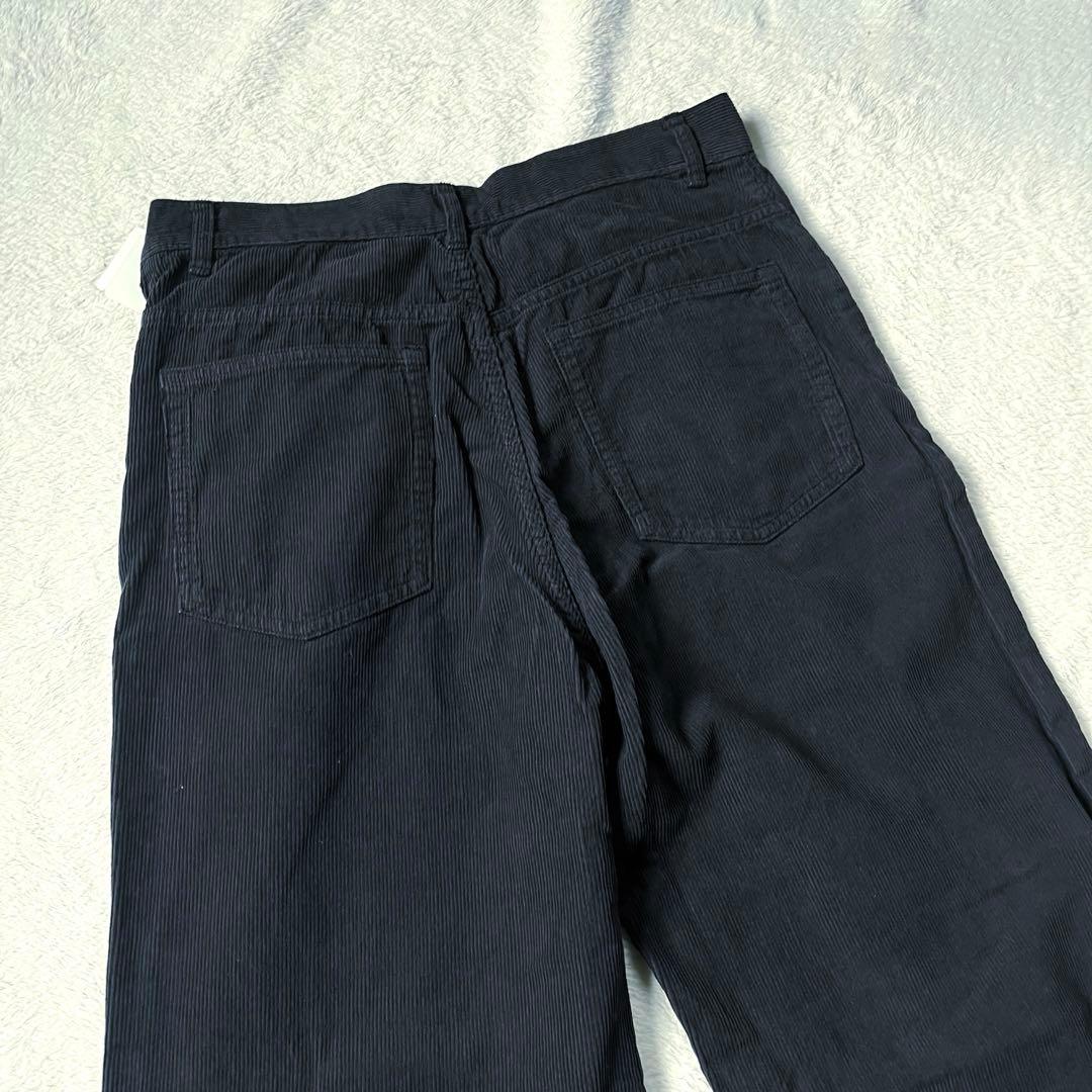 新品未使用】Spick & Span コーデュロイパンツ　おおきめサイズ　黒40