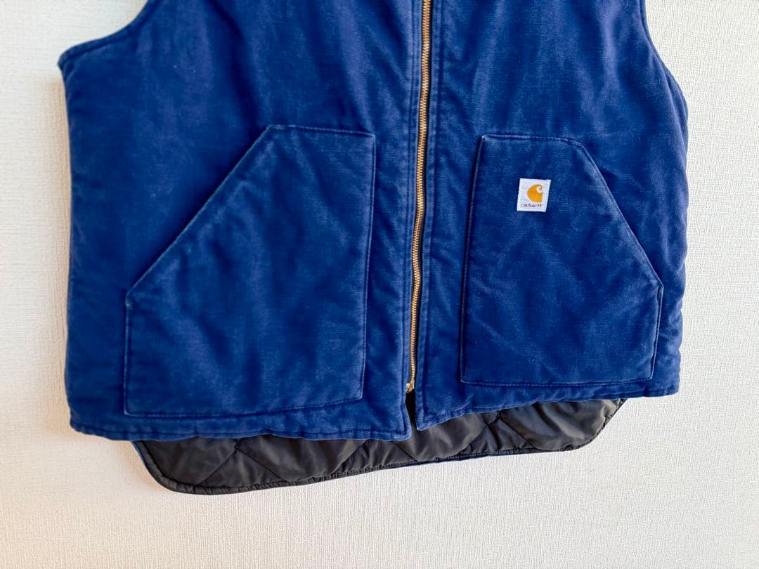 超超スペシャル 80s アメリカ製 カーハート ダック ベスト XL ブルー