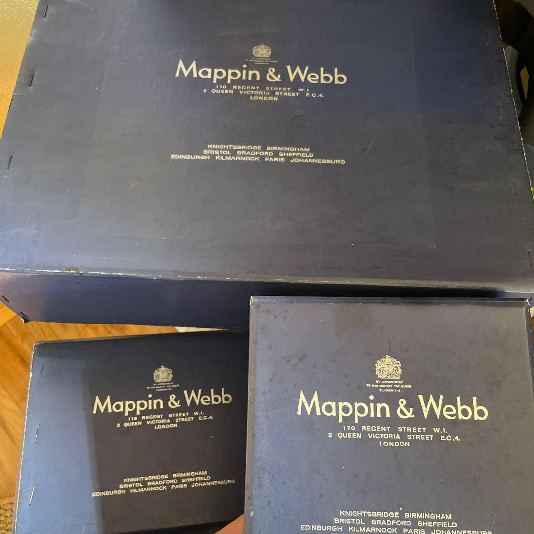 未使用mappin & webb イギリス製食器セット　銀トレー　陶器各種