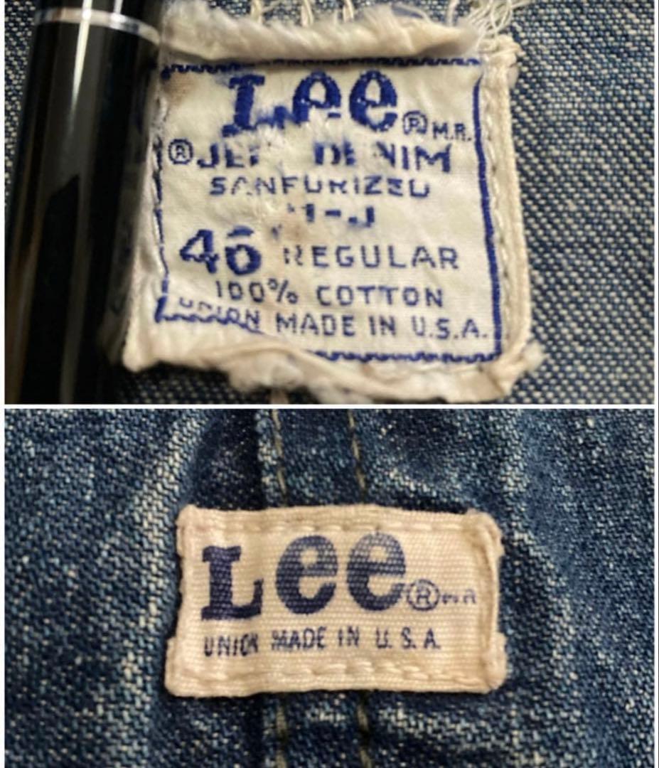 Lee 60s 70s 91-J JELT DENIM デニムカバーオール　46