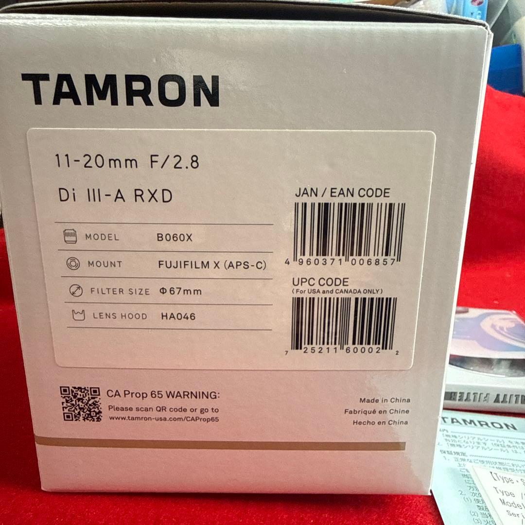 TAMRON 11-20mm F/2.8 Di III-A RXD Xマウント