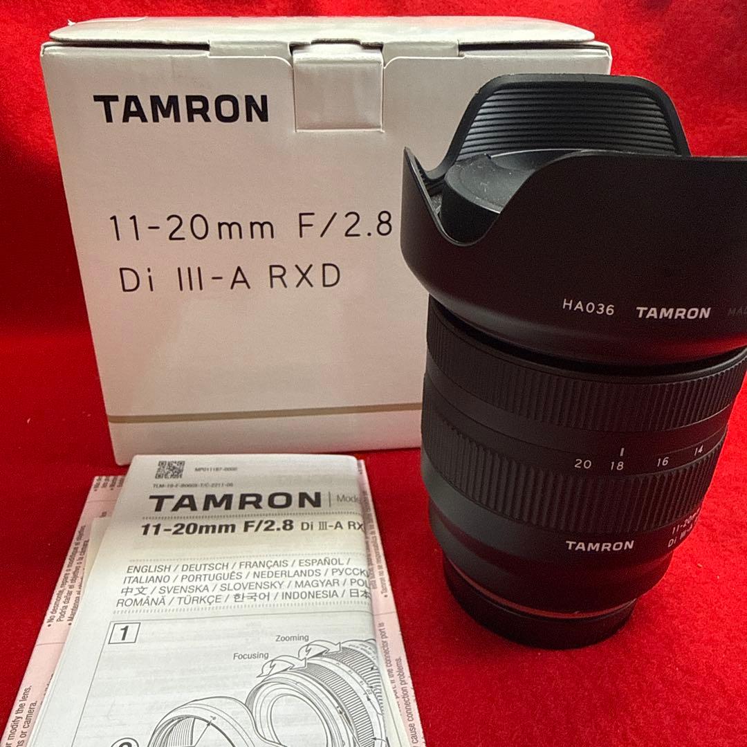 TAMRON 11-20mm F/2.8 Di III-A RXD Xマウント