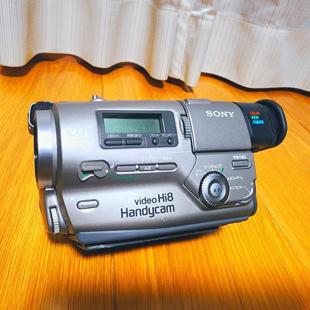 【動作確認済】SONY 高画質 Hi8 ビデオカメラ ステーションセット