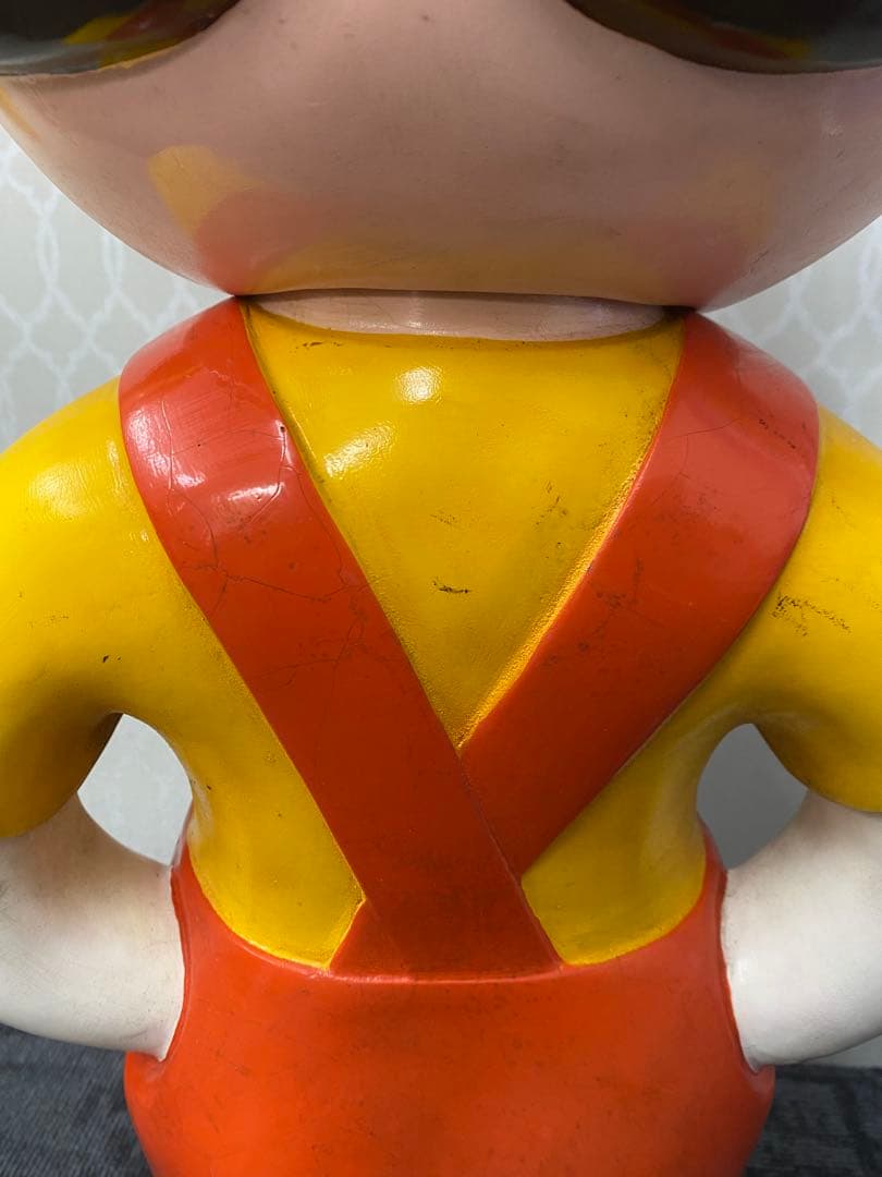 最終価格　キャラクター オーバーオール　約80cm台座付き