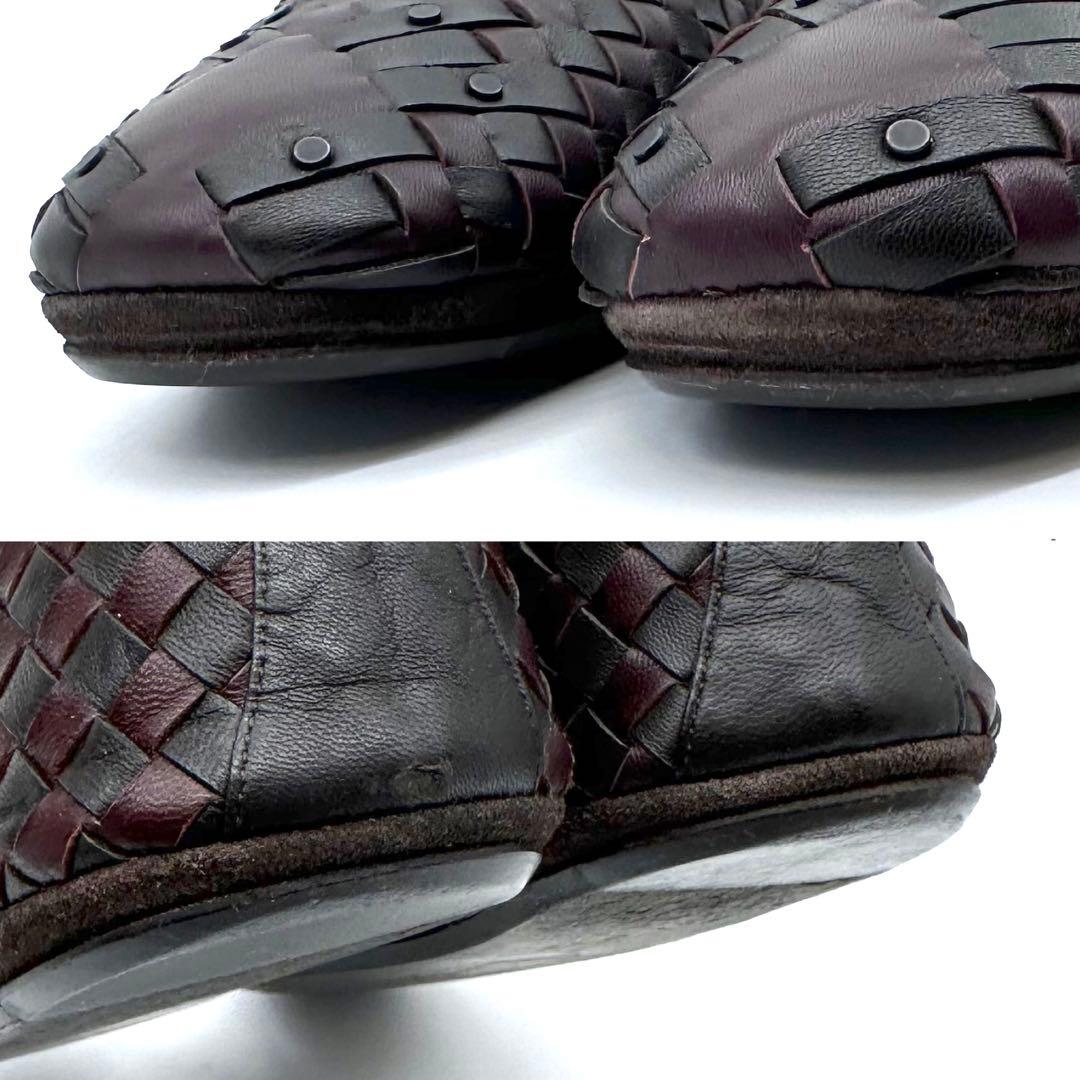美品✨BOTTEGA VENETA イントレチャート ローファー スタッズ 40