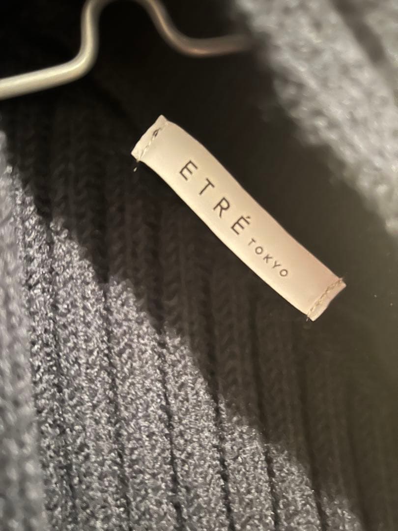 ETRE TOKYO ハーフジップタートルニットベスト　エトレトウキョウ