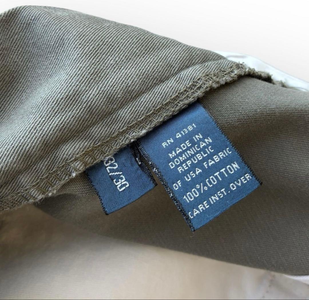 90s ポロ ラルフローレンW32 グレーカーキ ポロチノ アンドリュー パンツ