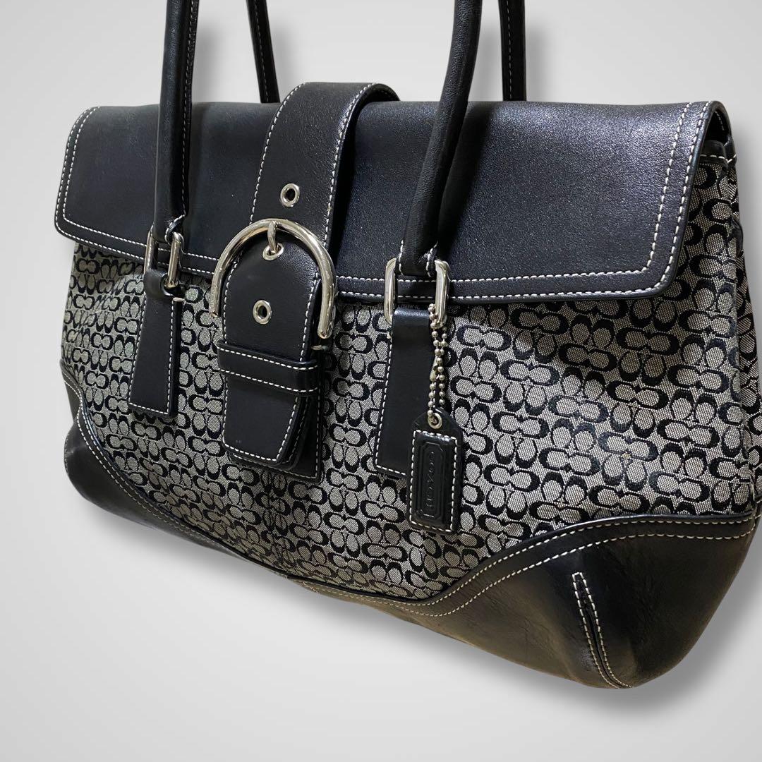 極美品 coach archive vintage old soho bag 黒