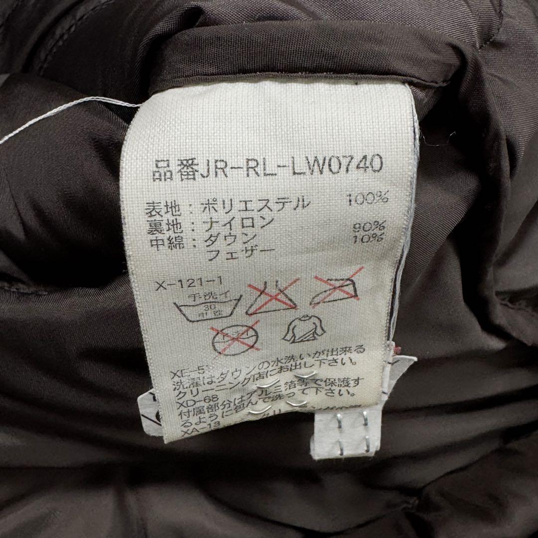 美品 希少 ポロバイラルフローレン 肉厚 ダウンジャケット ブラウン フード M