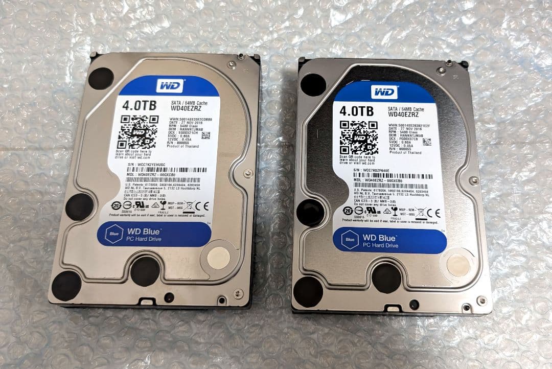 内蔵型ハードディスクドライブ Western Digital WD Blue HDD 8TB (4TBx2)