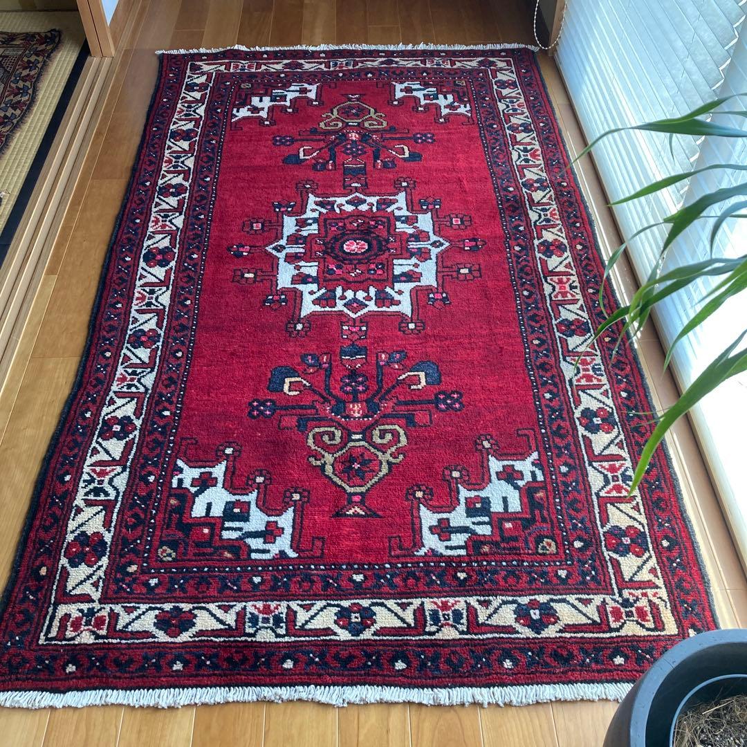 ★ naochin1102★ トライバルラグ　セミアンティーク