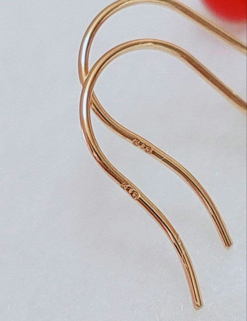 未使用品 k18 赤珊瑚 ペリドット ネックレス と ピアス セット