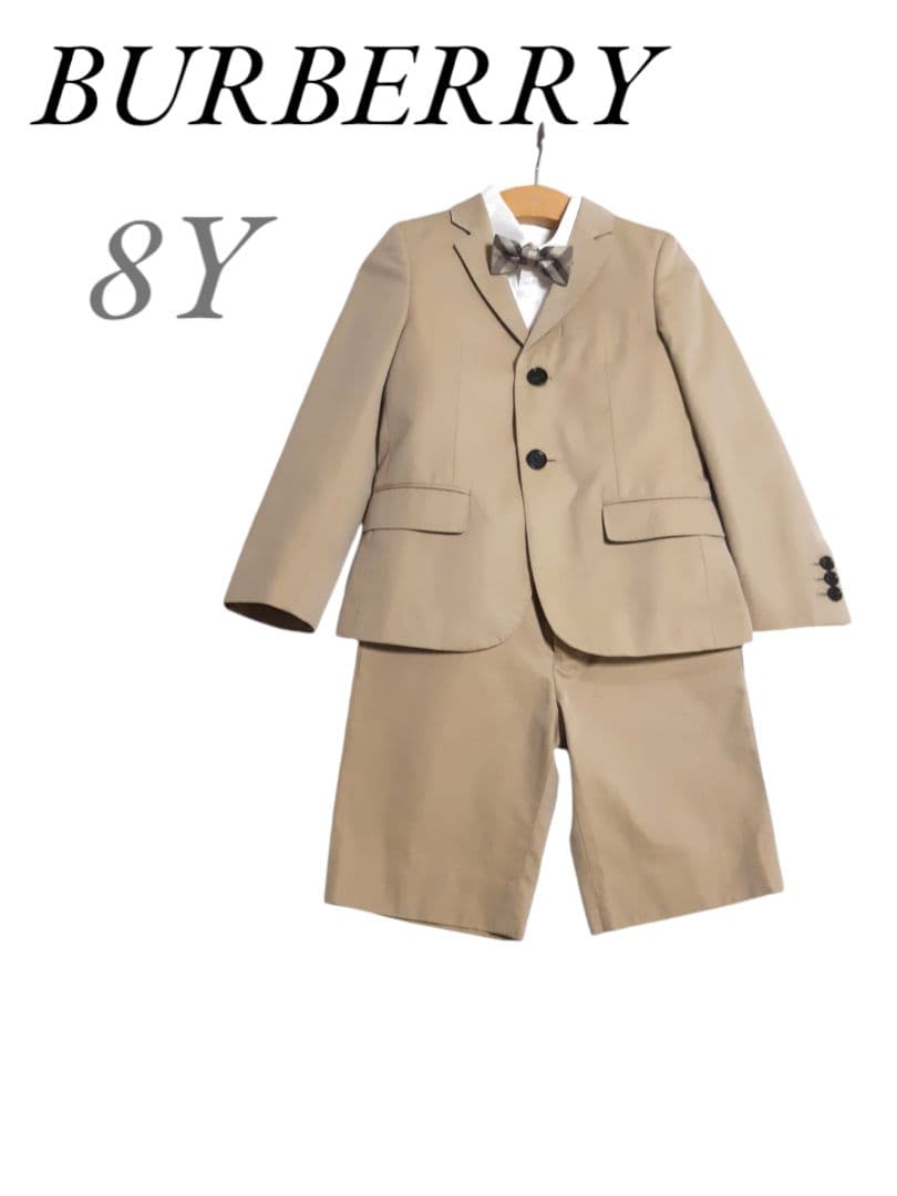 BURBERRY CHILDREN スーツ シャツ ノバチェック蝶ネクタイ 8Y