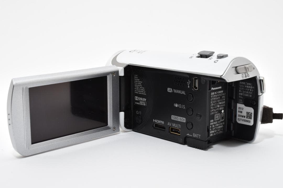 【美品】Panasonic ビデオカメラ HC-V300M　ホワイト　動作確認済