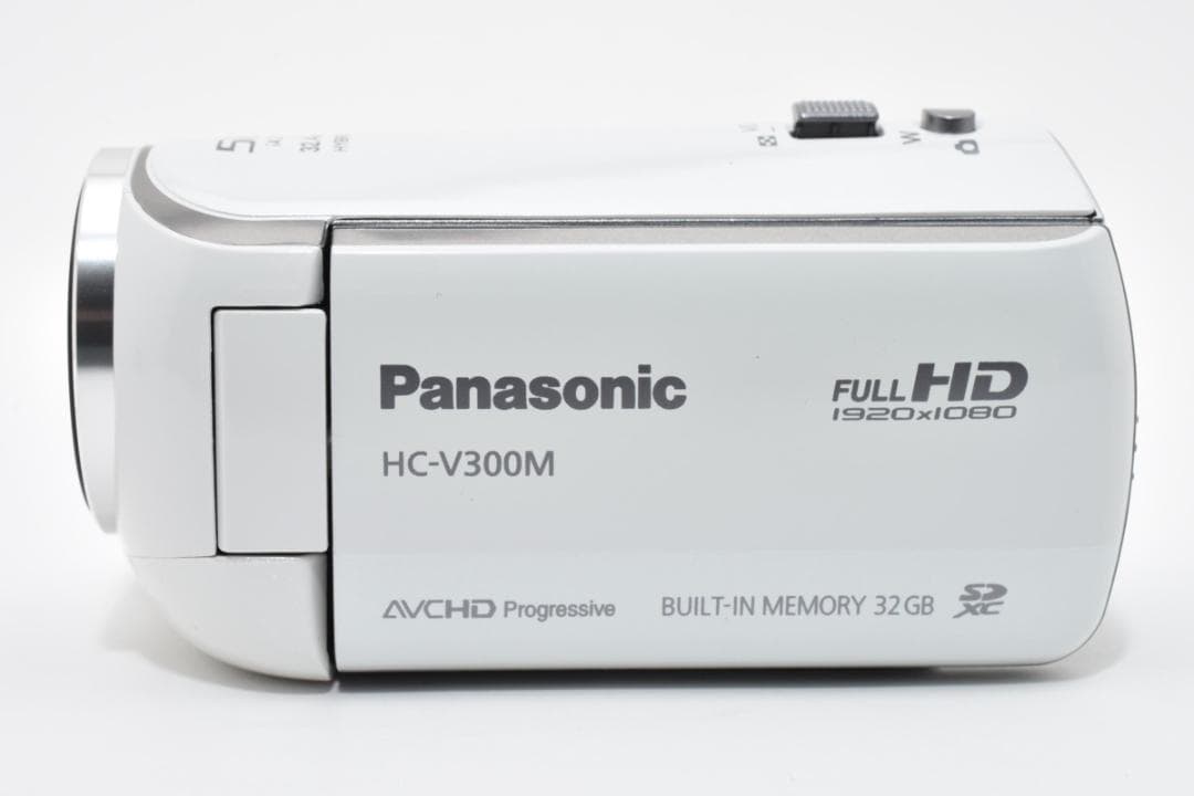 【美品】Panasonic ビデオカメラ HC-V300M　ホワイト　動作確認済