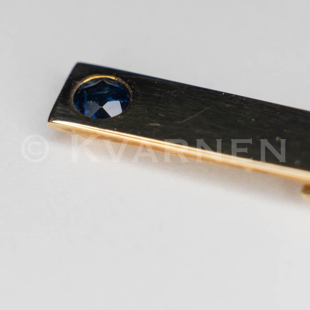 Tiffany & Co. タイクリップ 14KYG サファイア ネクタイピン