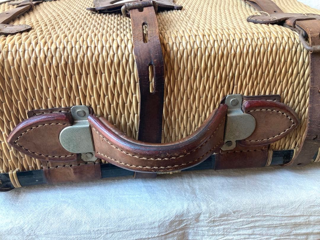 古道具　ピクニックバスケット　行李