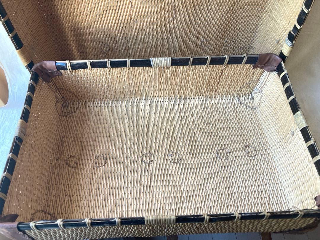 古道具　ピクニックバスケット　行李