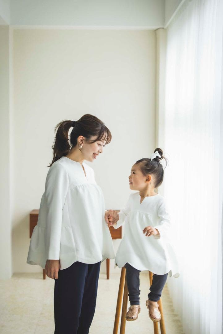 新品 ビンナミ トップス 授乳 ペプラム ブラウス フロントファスナー M