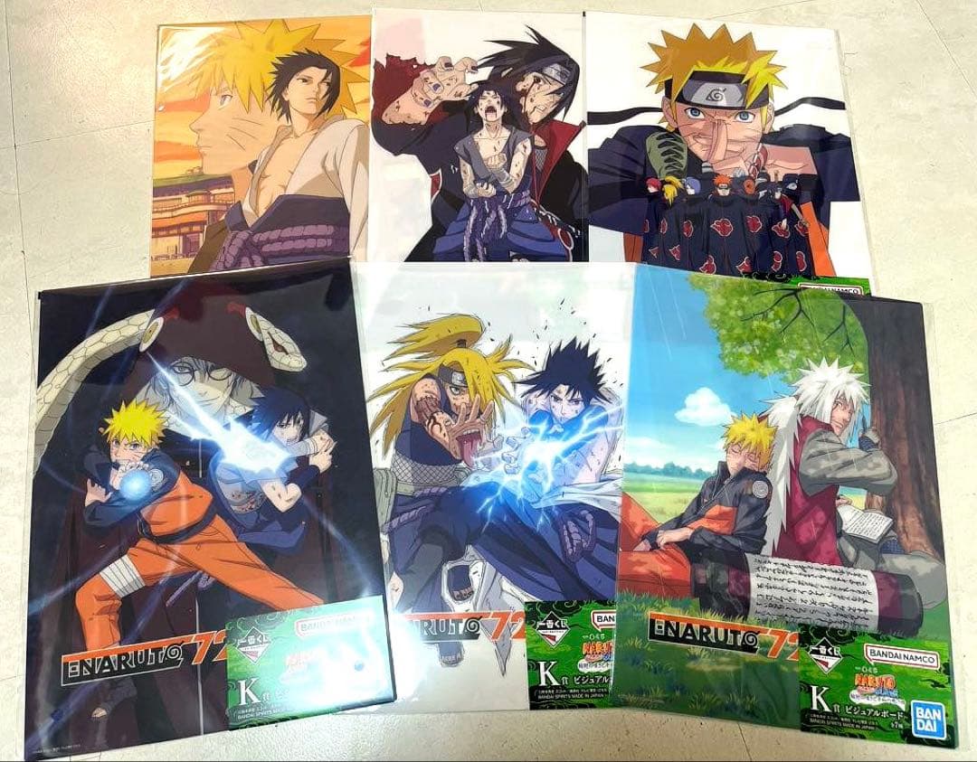 【一番くじ】NARUTO-ナルト- 疾風伝 Ｅ賞・Ｇ賞セット！下位賞付き計17点