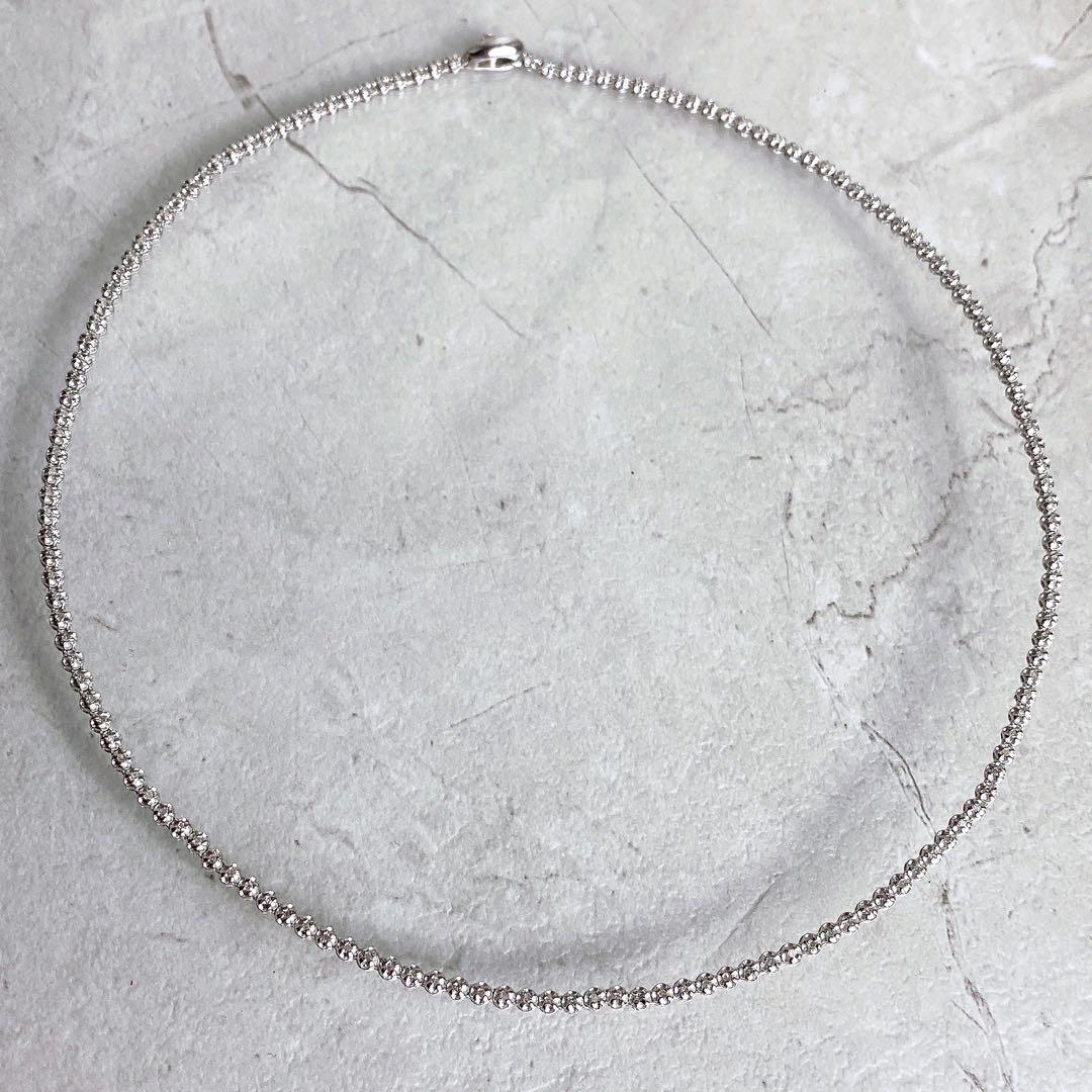 ダイヤモンド 1.00ct SV925 ネックレス テニスネックレス