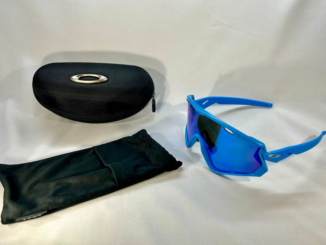 【美品】Oakley スポーツサングラス 青