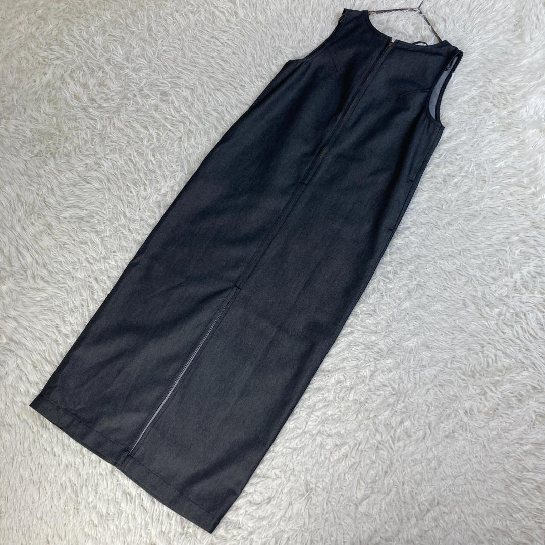 美品　DOUDOU　ドゥドゥ　JAPANデニム　タンクワンピース　ブラック　F