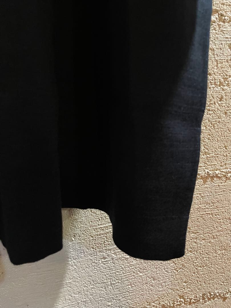 新品未使用45R 上質スムースのチュニック柔らかゆったり44000円黒完売品