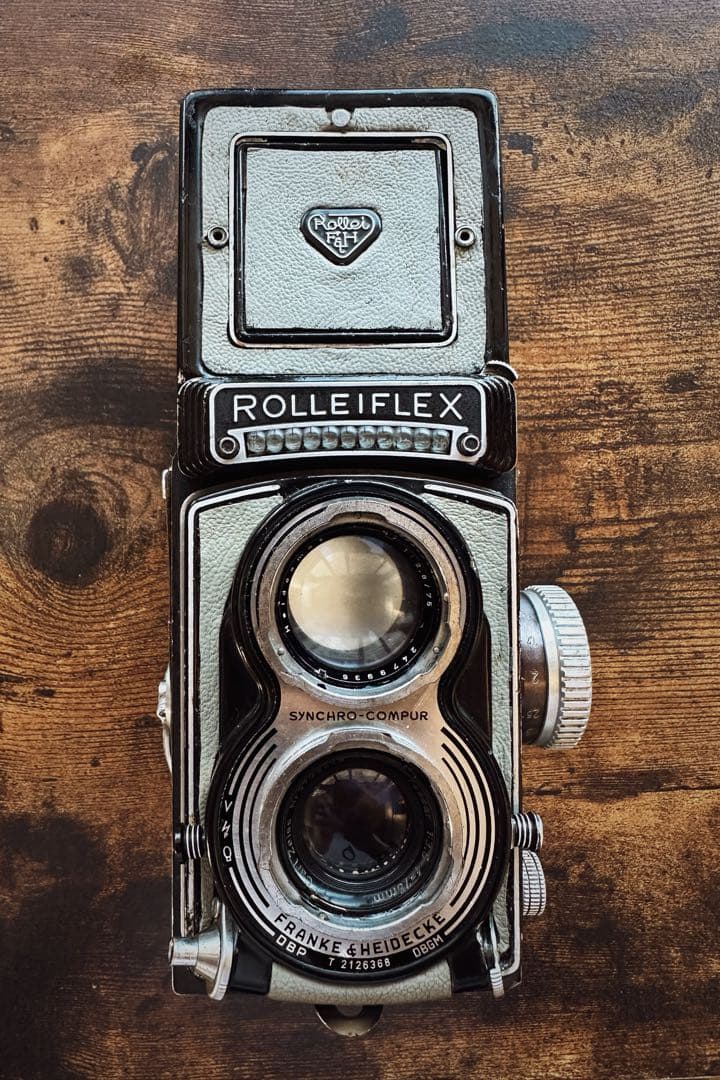 希少グレー革！ Rolleiflex T Tessar 75mm f3.5