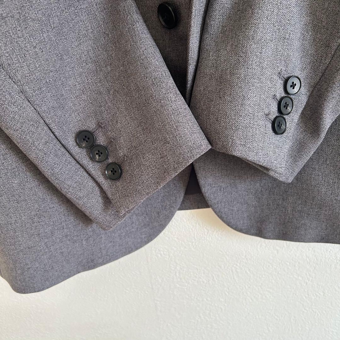 ナノユニバース LB.03 ウーリーツイル セットアップスーツグレーM