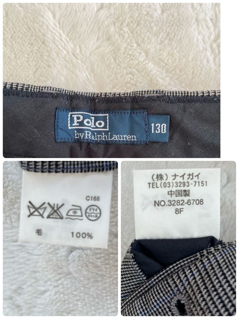 豪華4点✨ラルフローレン130フォーマルセットアップスーツ入学式　紺ブレ金ボタン
