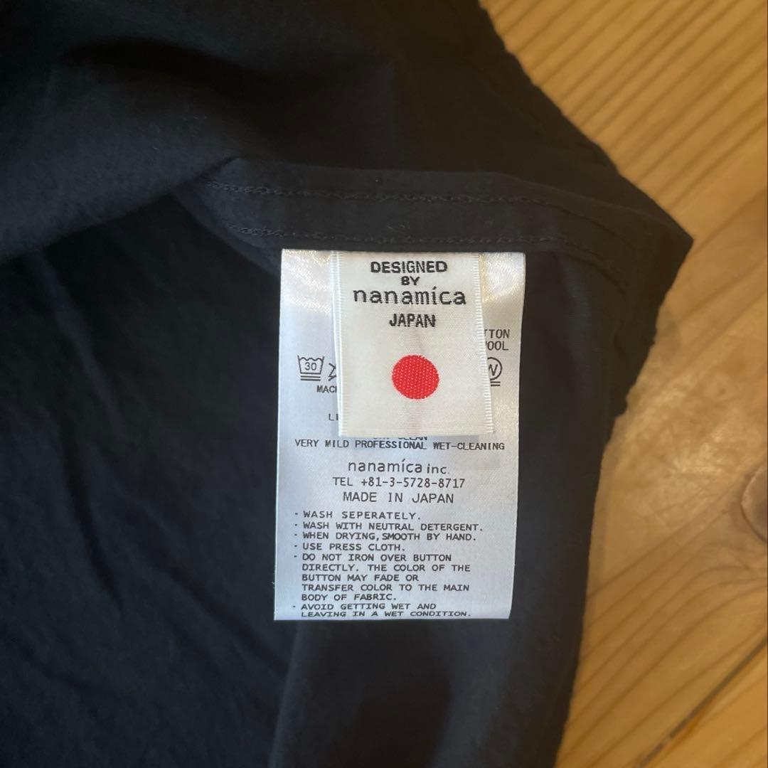 新品 ナナミカ 黒 M コットンウールデッキシャツ ユーティリティ ジャケット