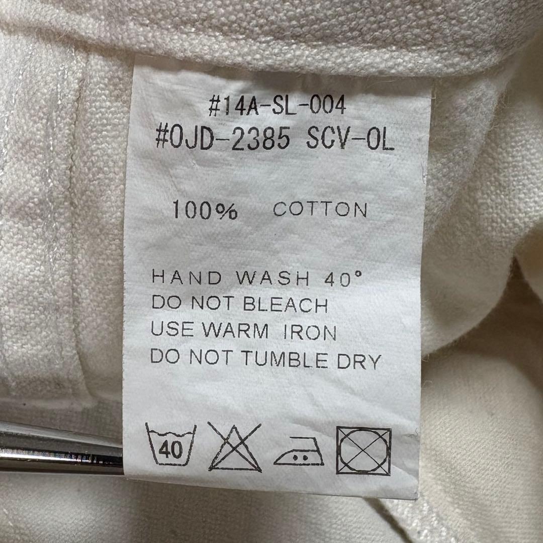 DANTON ベイカーパンツ 白 ライトキャンバス ペイント ペンキ 一点物