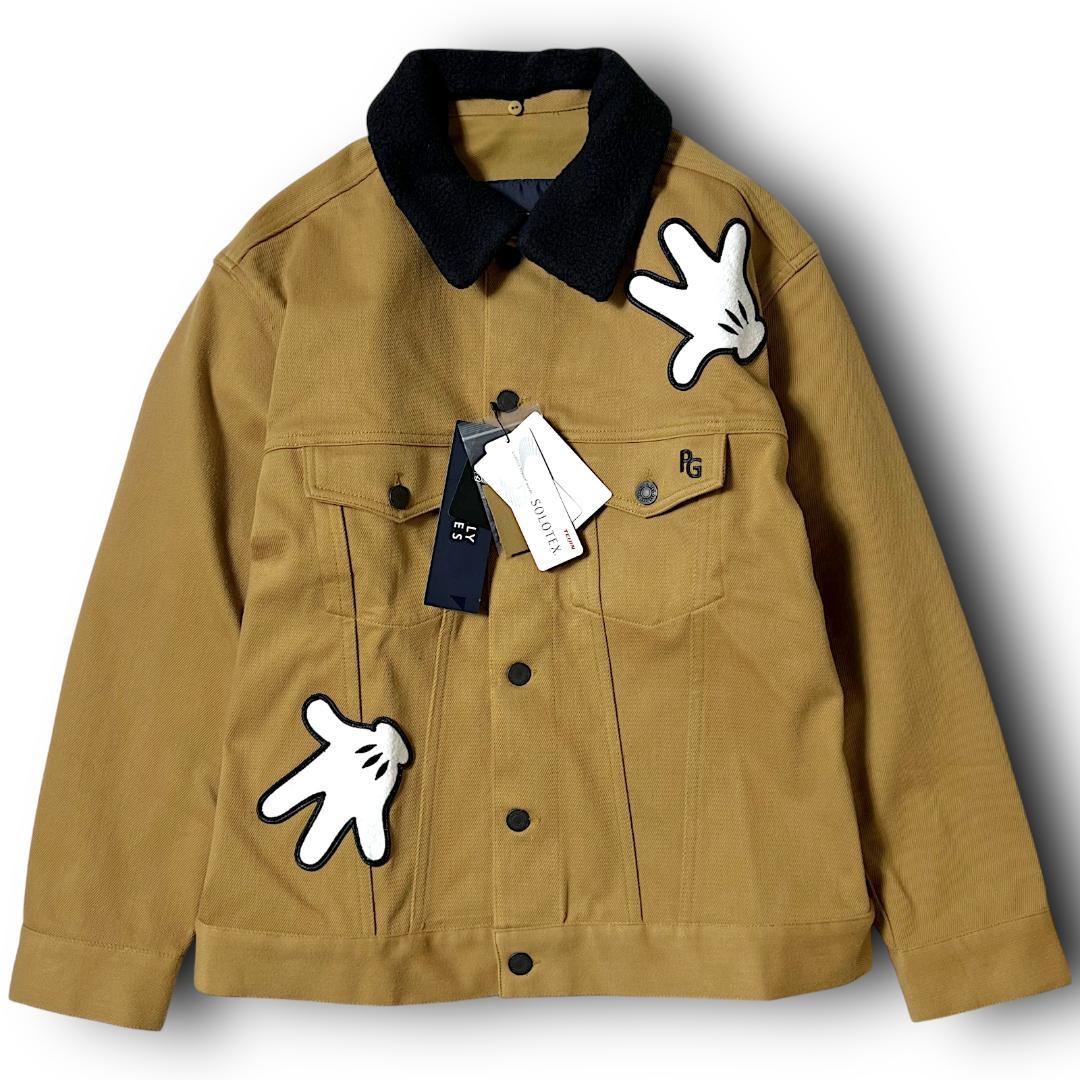 1 パーリーゲイツ 10oz ニットライクソロデニム ブルゾン キャメル系