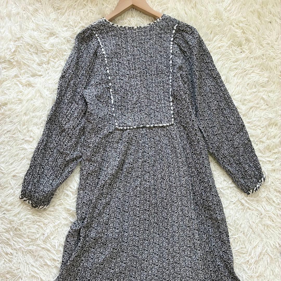 サラマリカ コットンルレックスダブルフラワープリントドレス