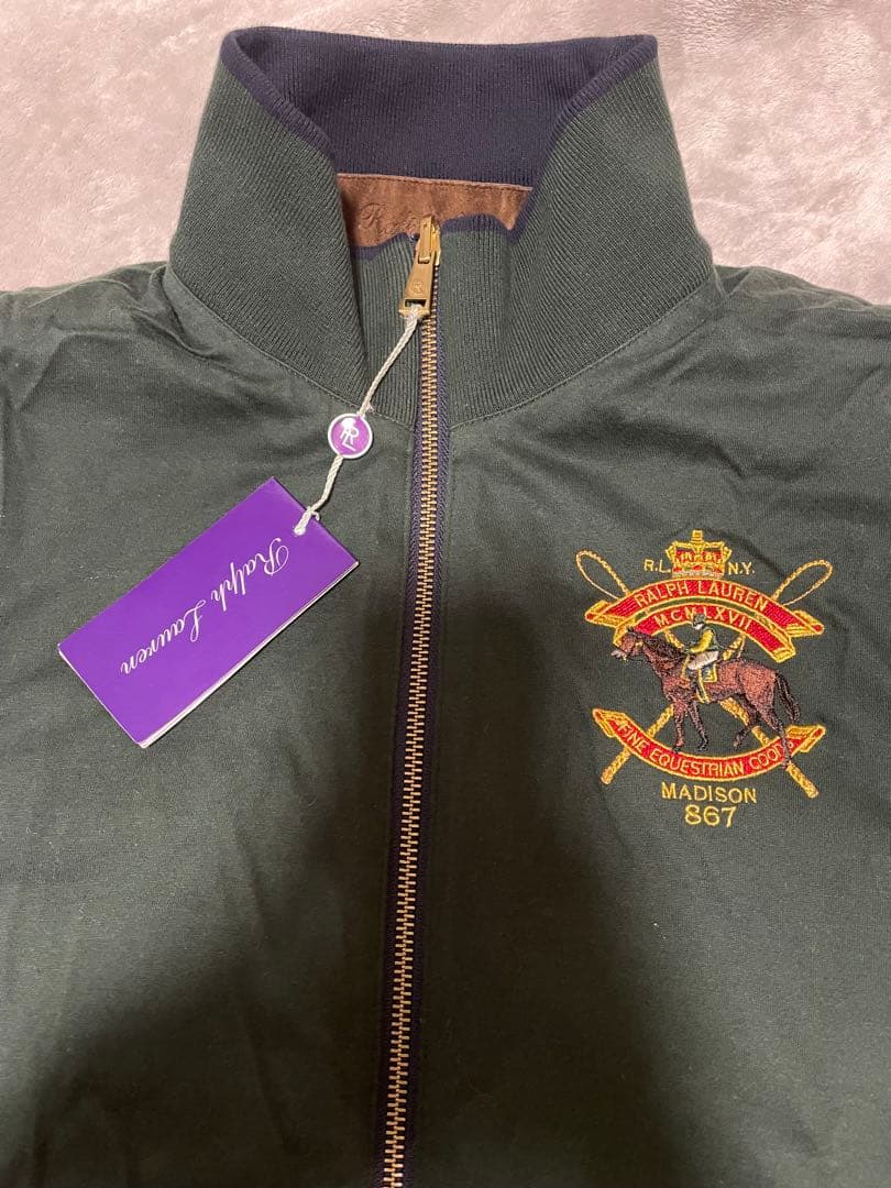 ラルフローレンパープルレーベル キルティングダウンベスト リバーシブル