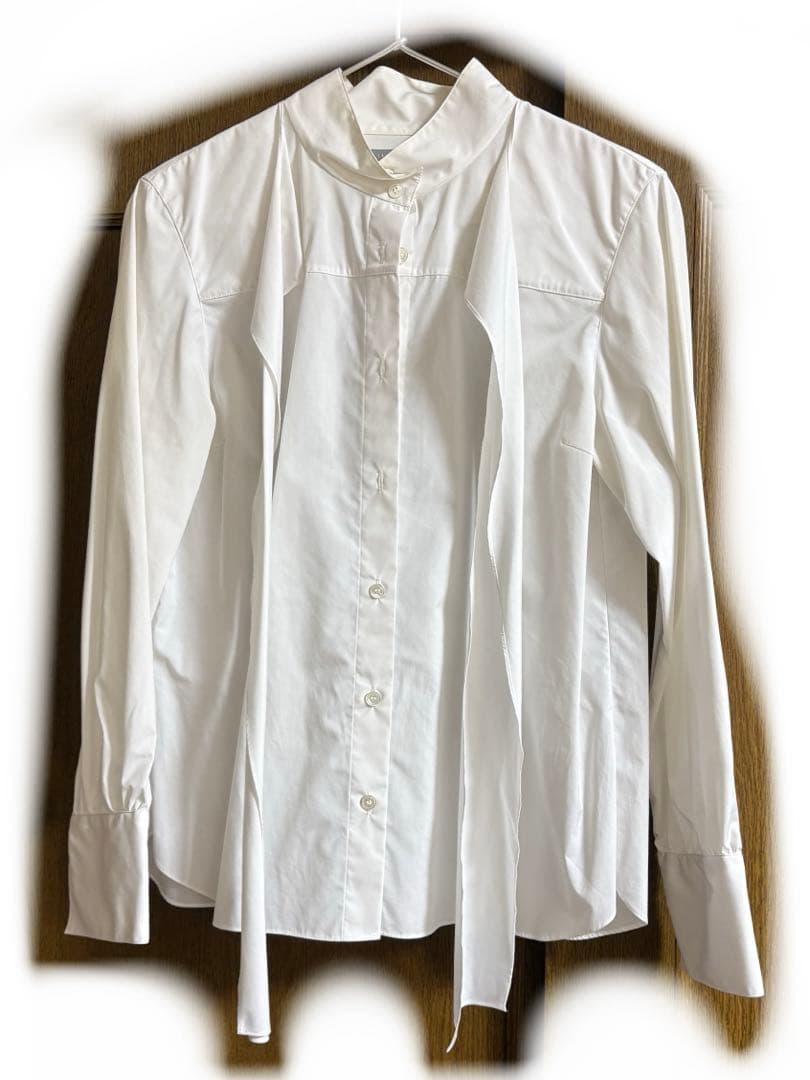 ⚠︎【超美品】theoryluxeボウタイブラウスLUXECOTTON/ALINE