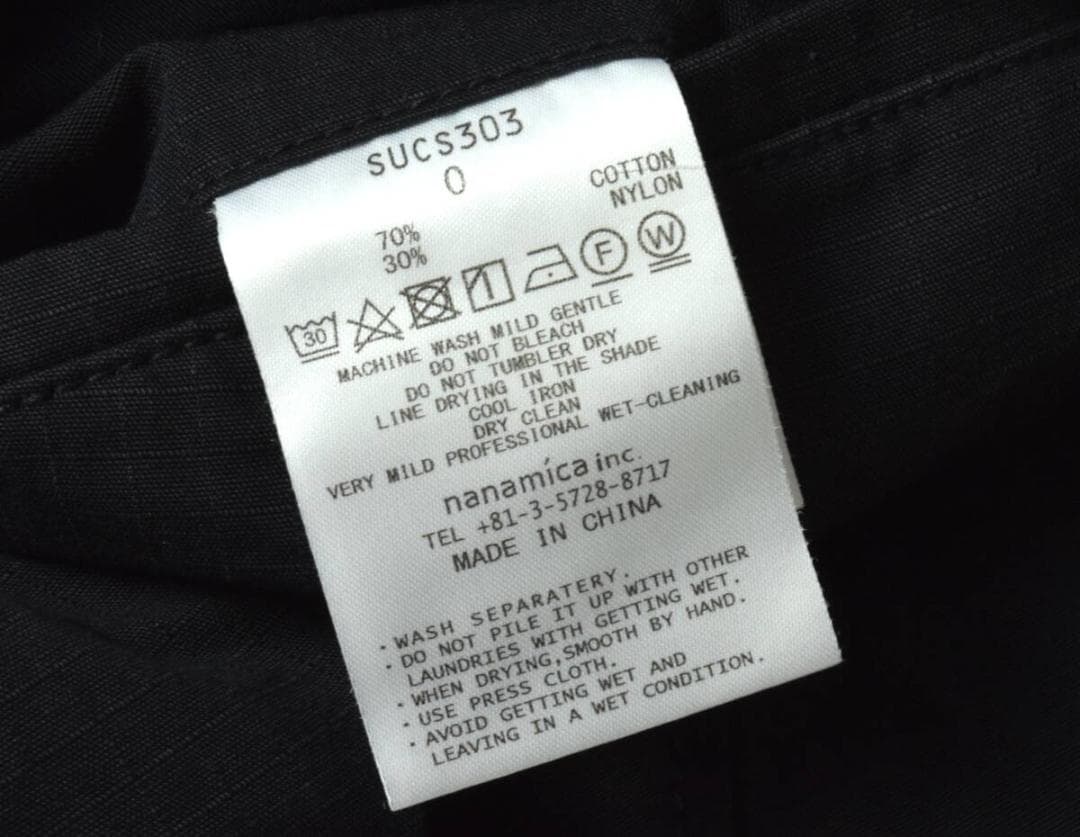 未使用3.4万 ナナミカ カーゴパンツ 0 レディース ネイビー SUCS303