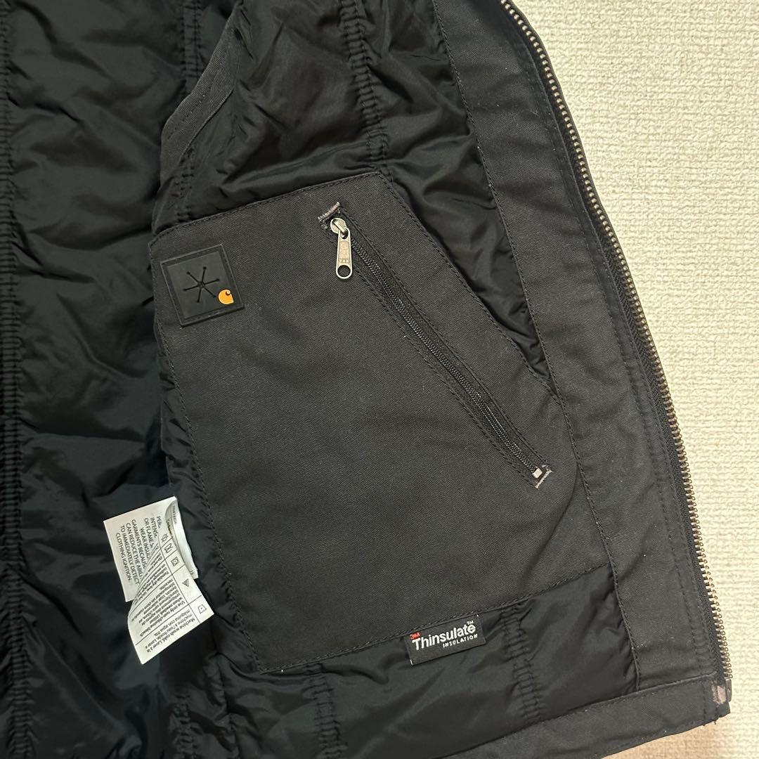Carhartt ブラック ダック ベスト 中綿 クイックダック　メンズS