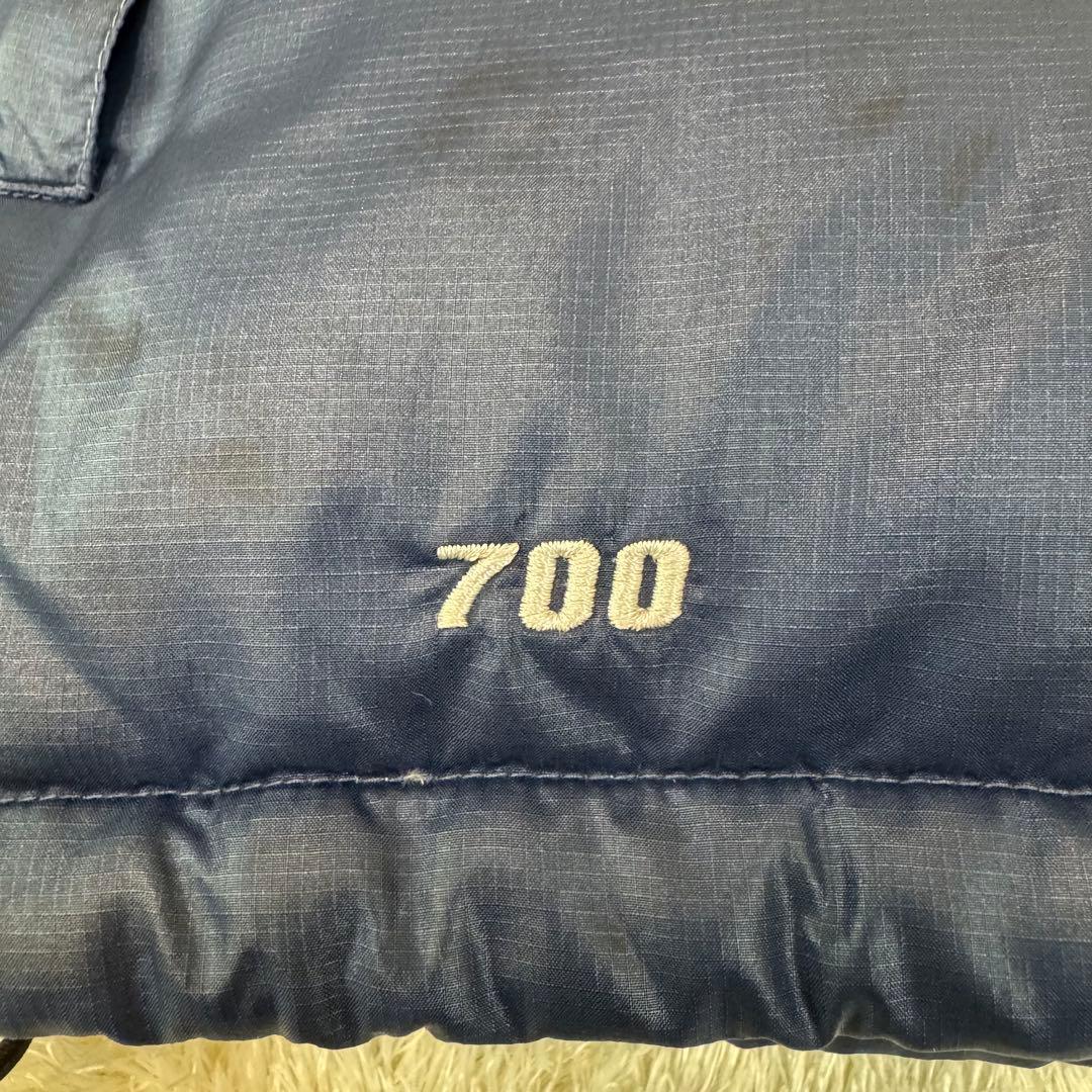 ノースフェイス ダウンベスト 海外限定 カラー ネイビー グレー メンズ XL