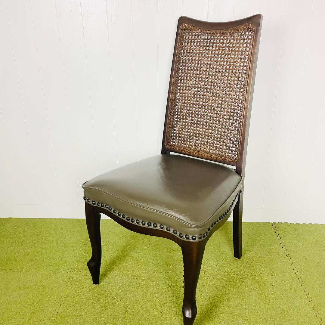 maruni マルニ ダイニングチェア ベルサイユ猫脚 籐 ハイバック③/④