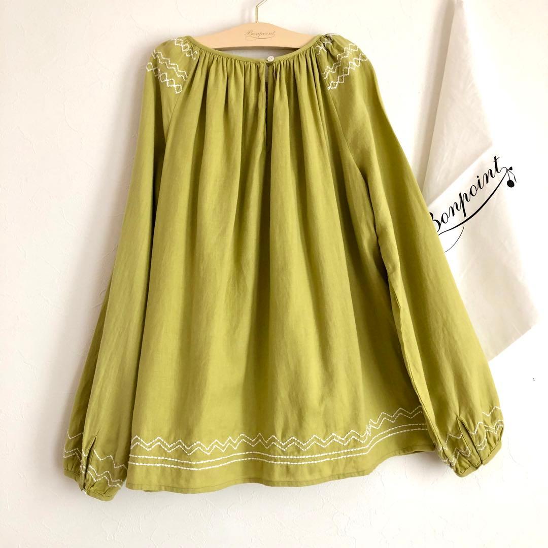 Bonpoint ♡ スモッキングブラウス 14A