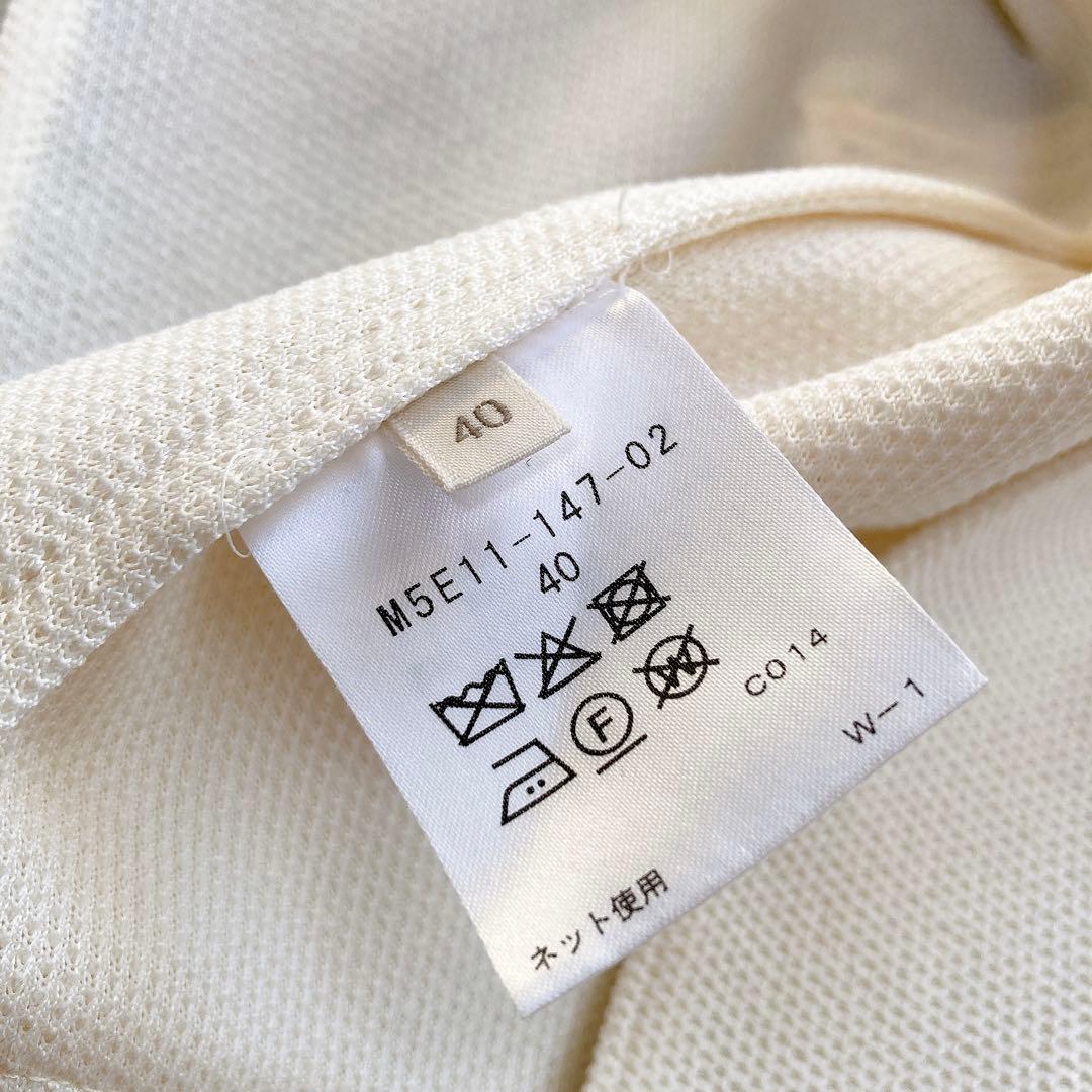 極美品 EPOCA ダブルブレストジャケット 金ボタン アイボリー 40 M