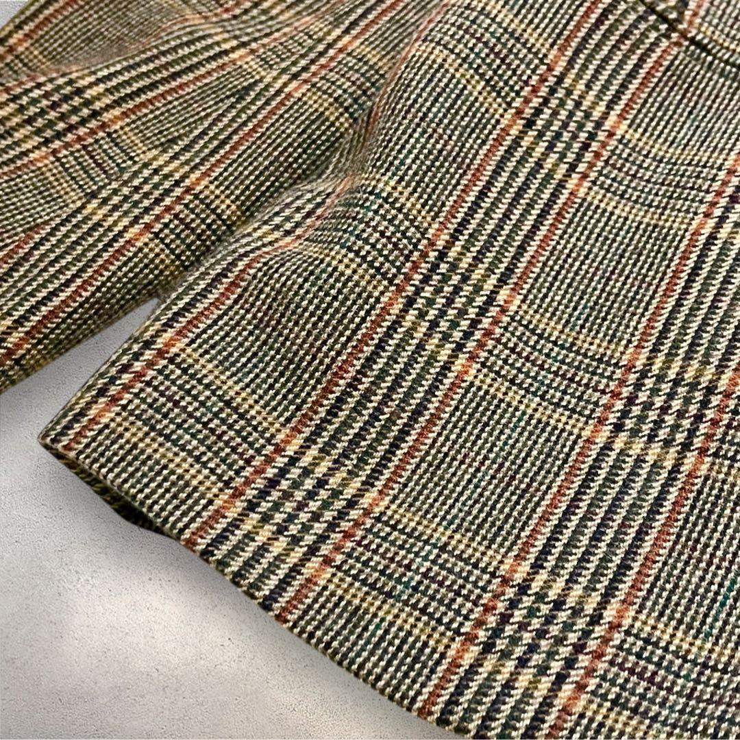 【現行タグ】ポロラルフローレン　グレンチェックウールブレンドブレザー　M